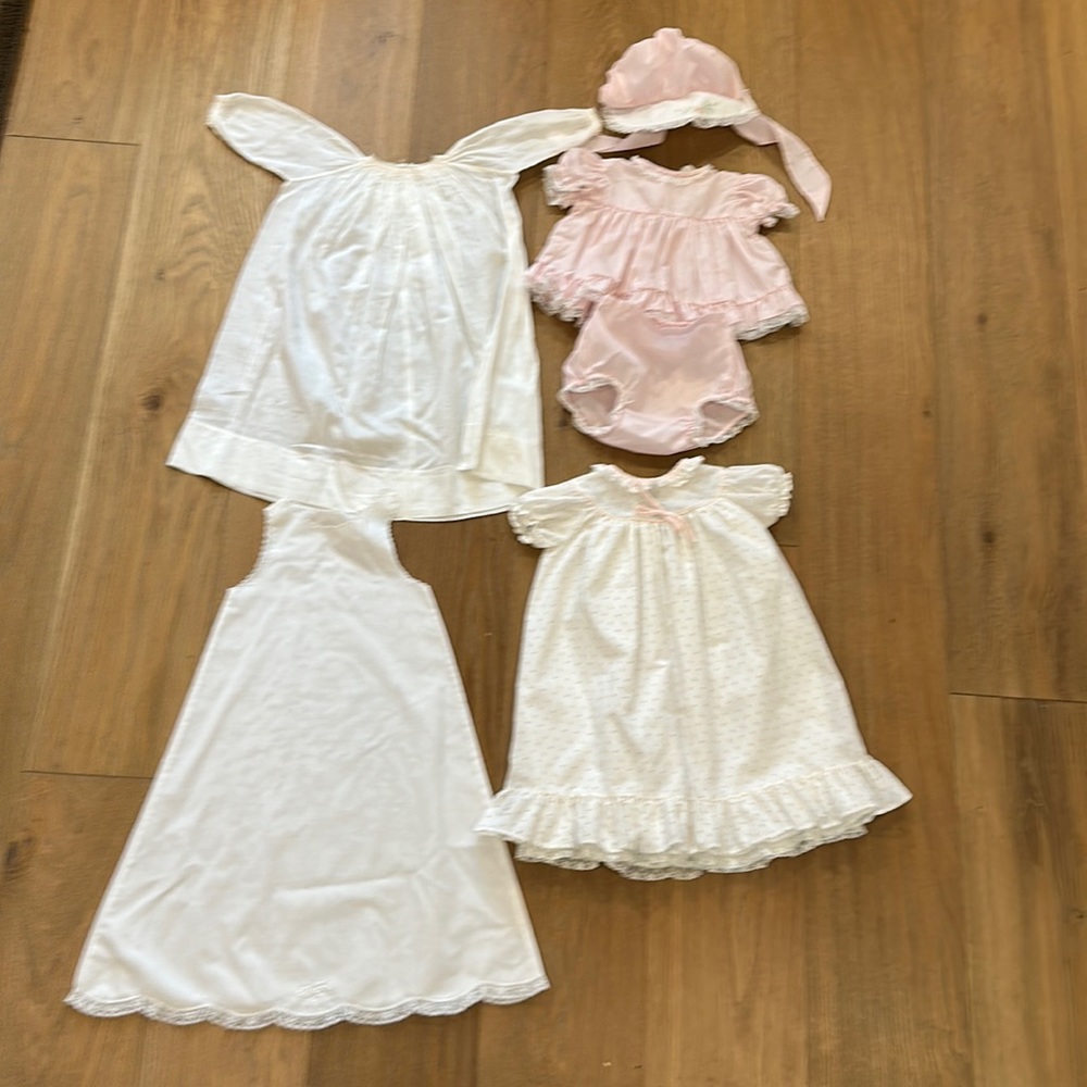 Lot of 4 Beautiful Vintage 80s Girl Dress